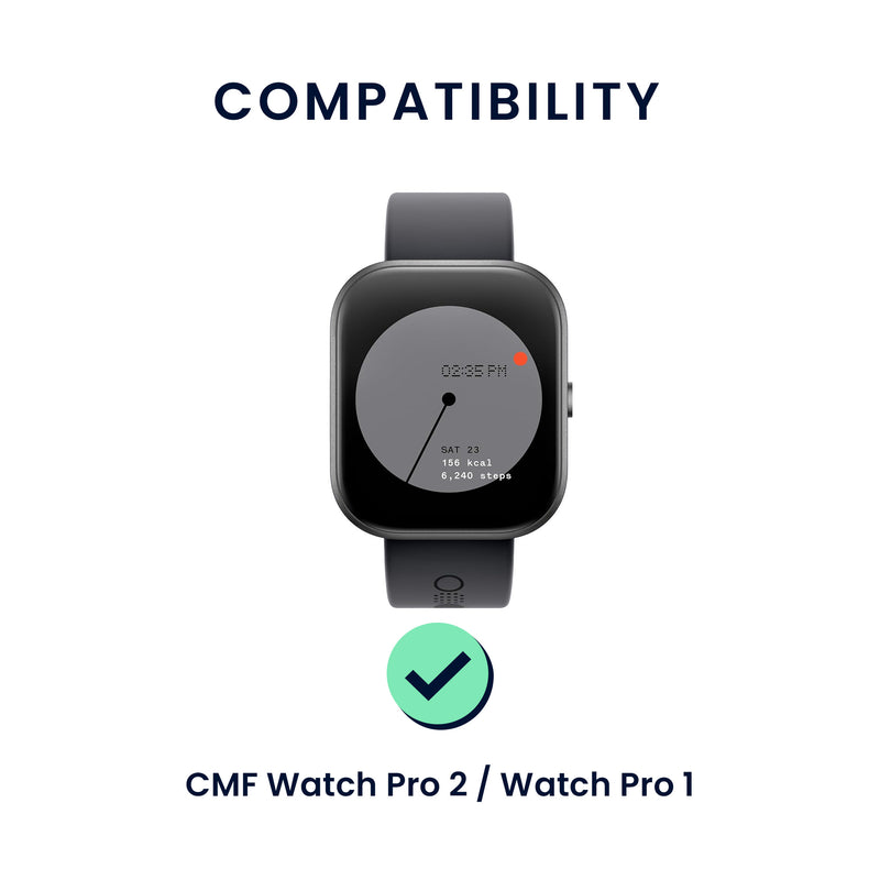 kwmobile Uhrenarmband für CMF Watch Pro 2 / Watch Pro 1 Armband Fitnesstracker Band Set Ersatzarmband Smartwatch