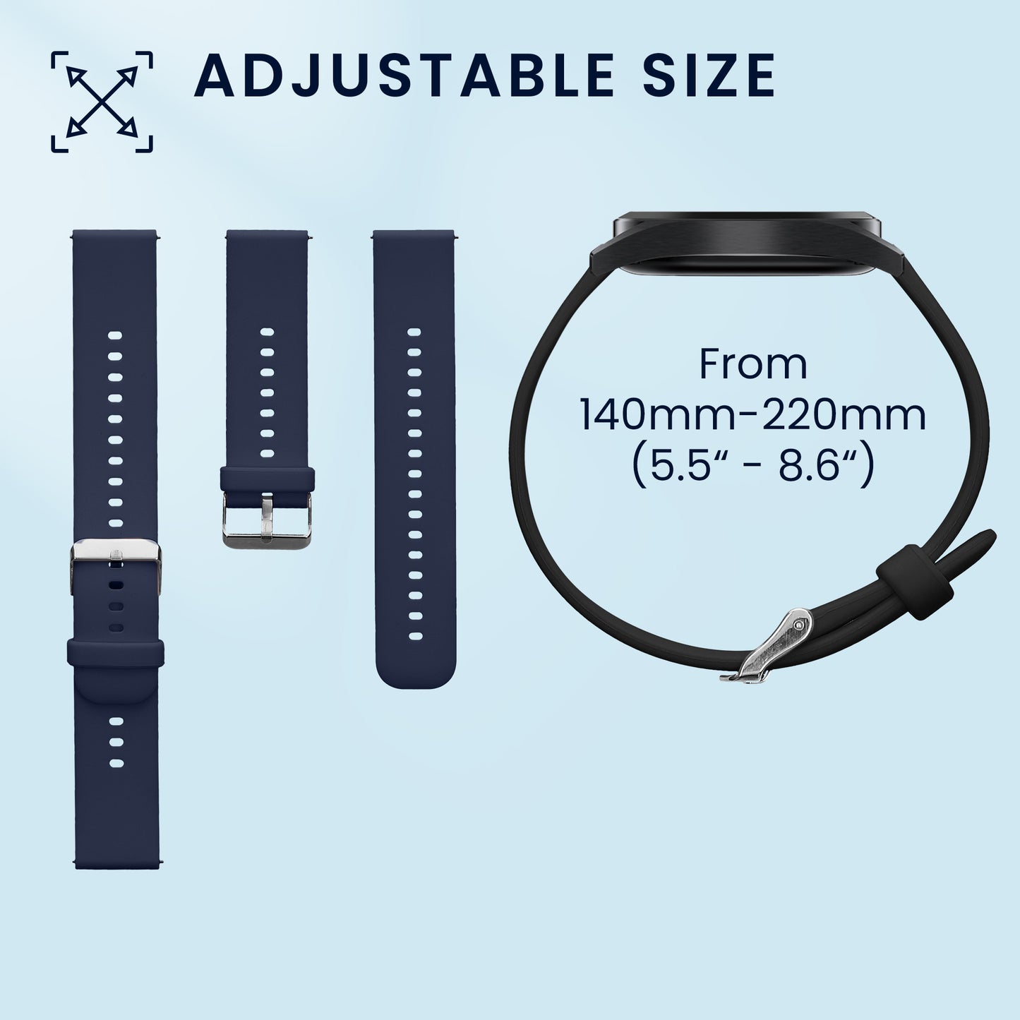 kwmobile Uhrenarmband für CMF Watch Pro 2 / Watch Pro 1 Armband Fitnesstracker Band Set Ersatzarmband Smartwatch