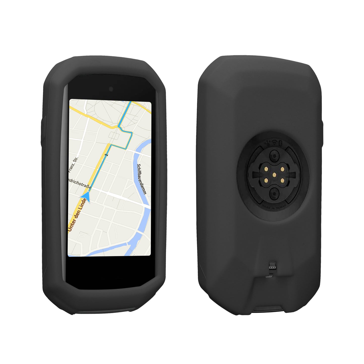 kwmobile Hülle kompatibel mit Garmin Edge 1050 - Silikon GPS Fahrrad Case Schutzhülle Grau  