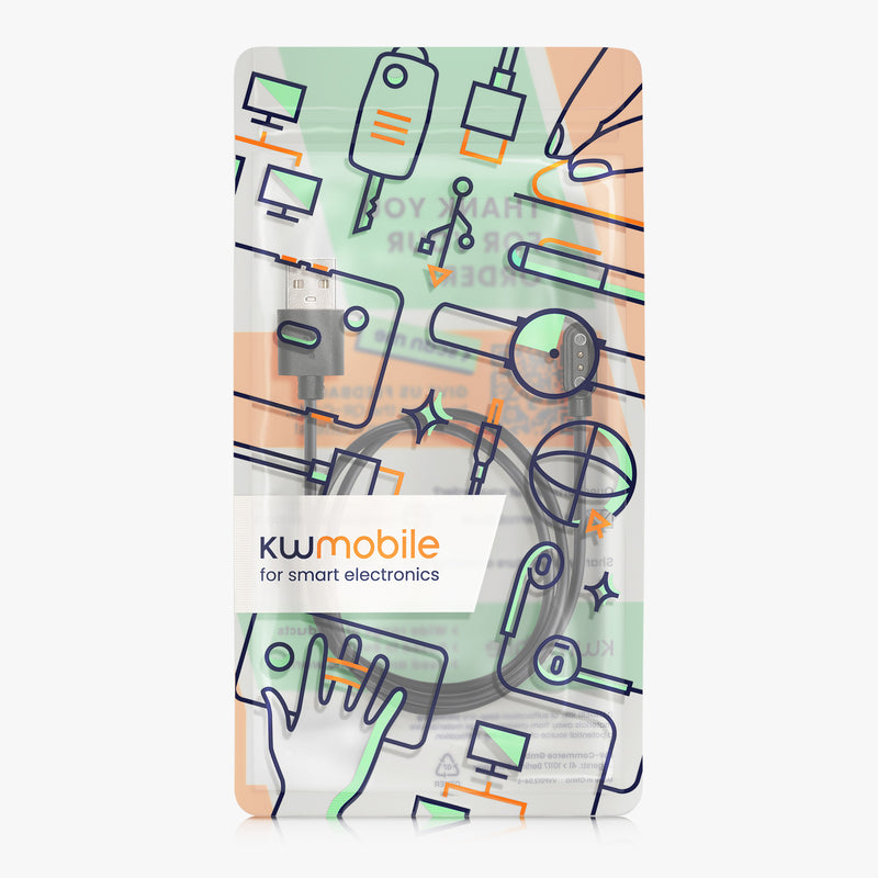 kwmobile USB Kabel Charger kompatibel mit CMF Watch Pro 2 / Watch 3 Pro Ladekabel Smart Watch Ersatzkabel Fitnesstracker Aufladekabel