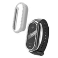 kwmobile 2x Kunststoff Hülle kompatibel mit Xiaomi Mi Band 8 Schutzhülle Schutzrahmen - Glitzer Schutz Zubehör in Transparent Silber Transparent  [dsg02]
