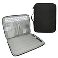 kwmobile Tablet und Tastatur Tasche kompatibel mit Magic Keyboard K380 K480 & 12,9" - 13" Tablet Hülle - Tablettasche mit zahlreichen Taschen - Bluetooth Keyboard Schutzhülle