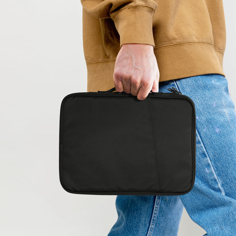 kwmobile Tablet und Tastatur Tasche kompatibel mit Magic Keyboard K380 K480 & 12,9" - 13" Tablet Hülle - Tablettasche mit zahlreichen Taschen - Bluetooth Keyboard Schutzhülle