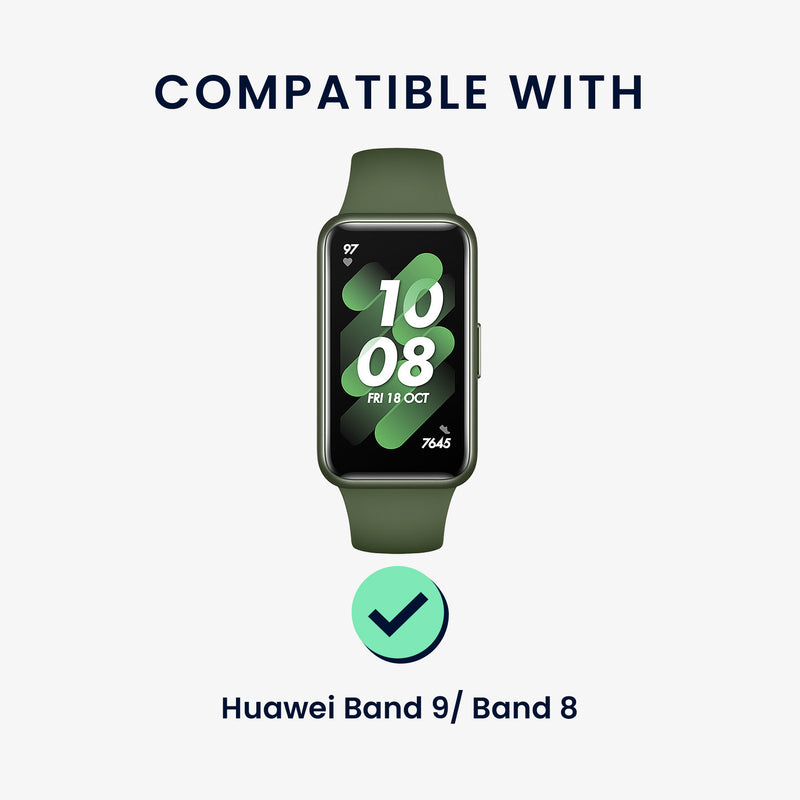 kwmobile Ersatzarmband kompatibel mit Huawei Band 10 / 9 / 8 Armband Set mit Magnetverschluss