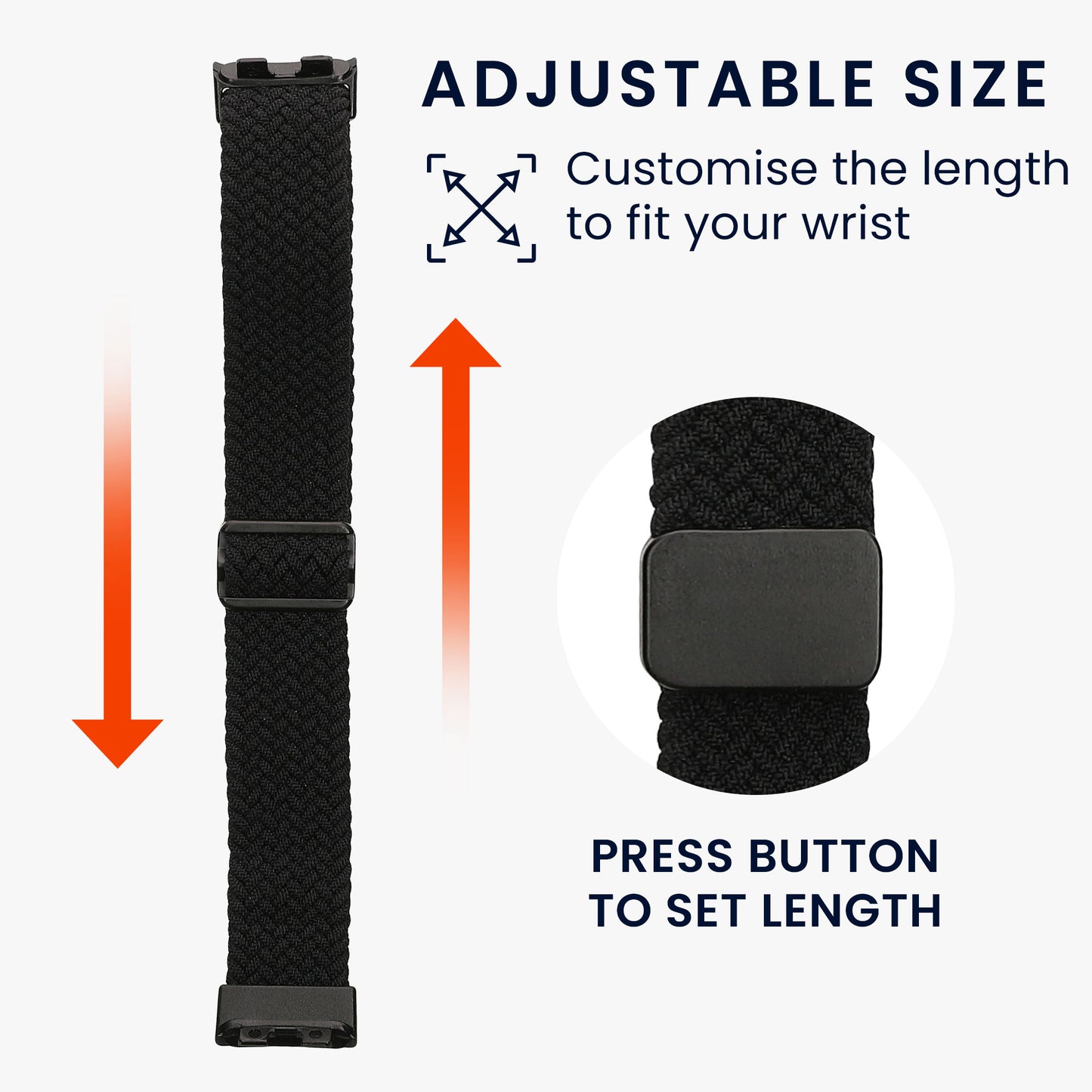 kwmobile Ersatzarmband kompatibel mit Huawei Band 10 / 9 / 8 Armband Set mit Magnetverschluss