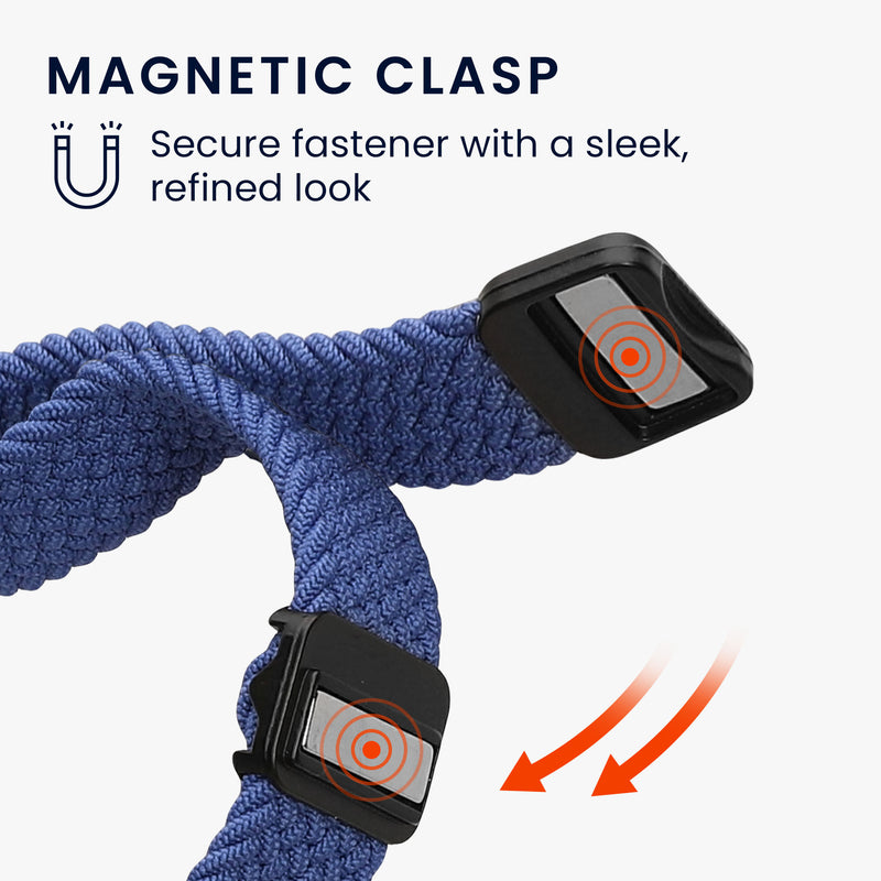 kwmobile Ersatzarmband kompatibel mit Huawei Band 10 / 9 / 8 Armband Set mit Magnetverschluss