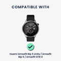 kwmobile Ersatzarmband kompatibel mit Huami 22mm Amazfit Bip 6 / Bip 5 Unity / Bip 5 / GTS 3 / Balance 2 / Helio Strap Armband Set mit Magnetverschluss