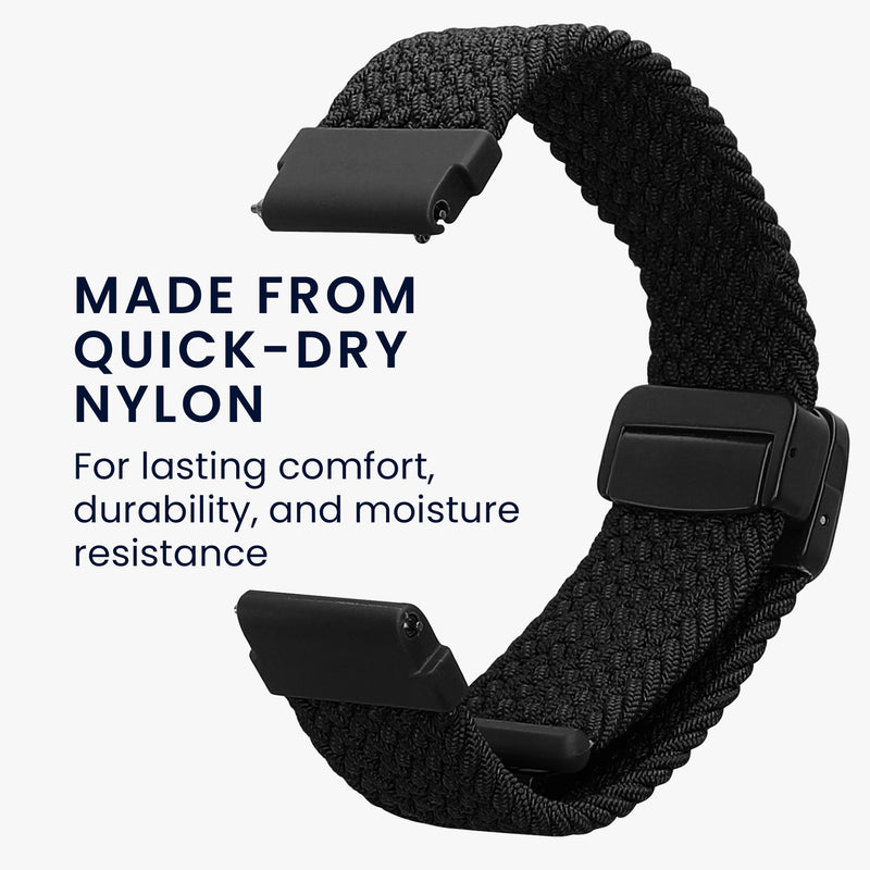 kwmobile Ersatzarmband kompatibel mit Huami 22mm Amazfit Bip 6 / Bip 5 Unity / Bip 5 / GTS 3 / Balance 2 / Helio Strap Armband Set mit Magnetverschluss