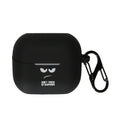 kwmobile Hülle kompatibel mit Samsung Galaxy Buds 3 / Galaxy Buds 3 Pro Hülle - Silikon Kopfhörer Schutzhülle Case Cover Weiß Schwarz Schwarz Weiß  [dsg01]