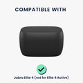 kwmobile Case für Jabra Elite 4 Hülle Kopfhörer Schutzhülle mit Karabiner