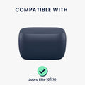 kwmobile Case für Jabra Elite 10 / E10 Hülle - Kopfhörer Schutzhülle mit Karabiner