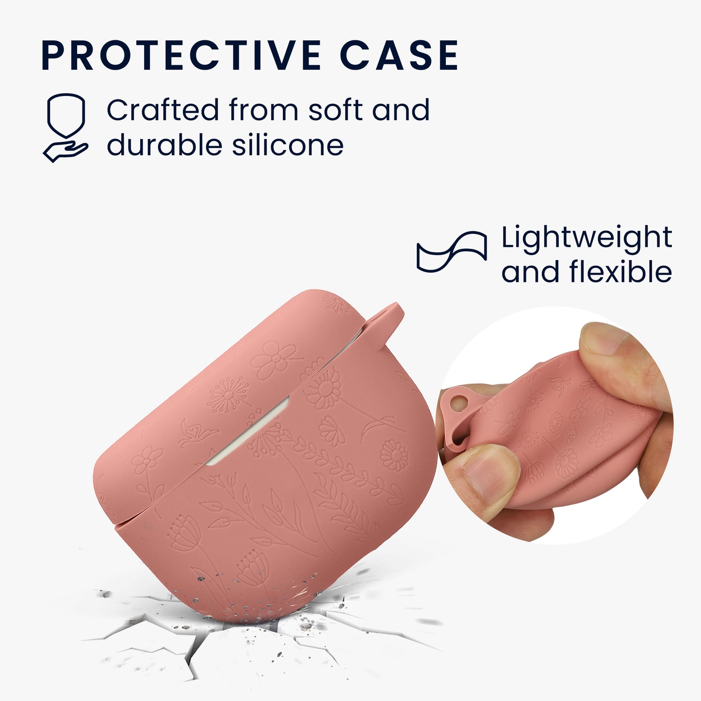 kwmobile Case für Jabra Elite 10 / E10 Hülle - Kopfhörer Schutzhülle mit Karabiner