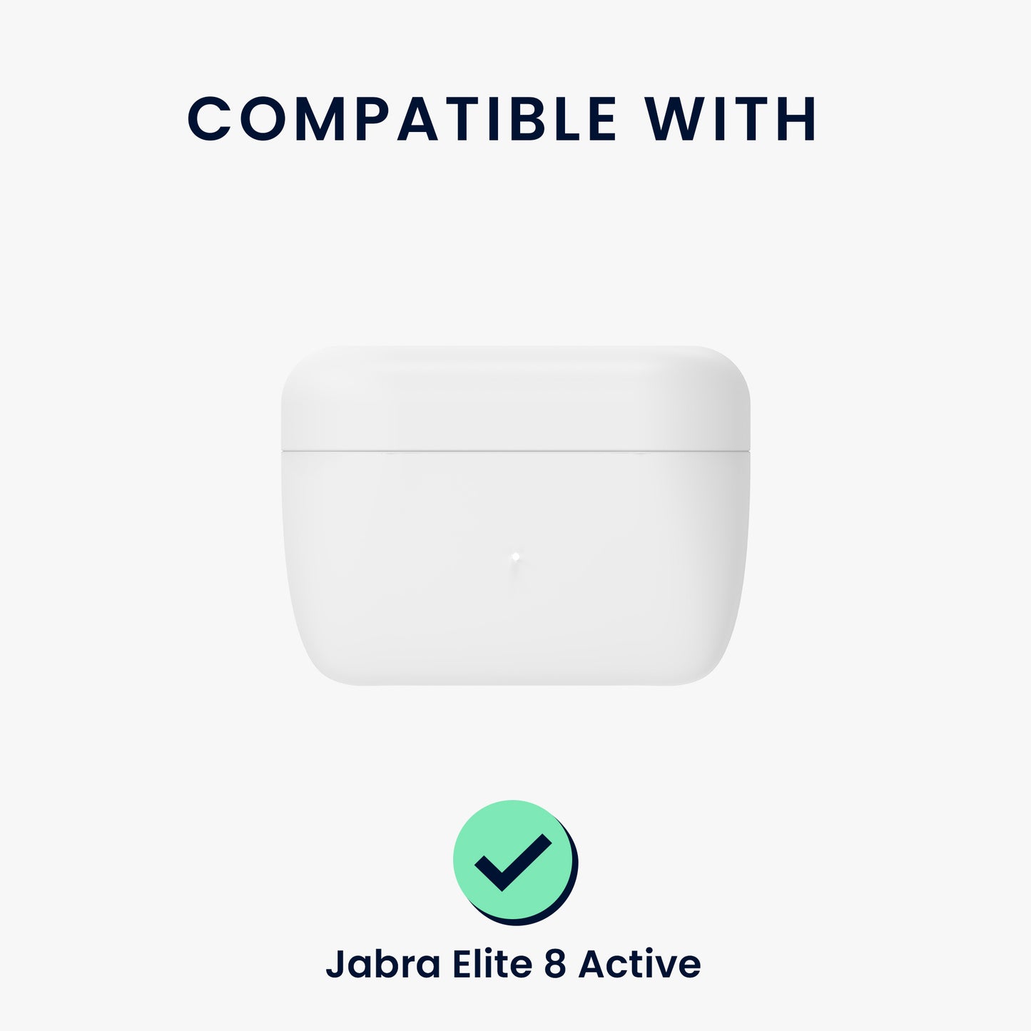 kwmobile Silikon Case für Jabra Elite 8 Active Hülle - Kopfhörer Schutzhülle mit Karabiner