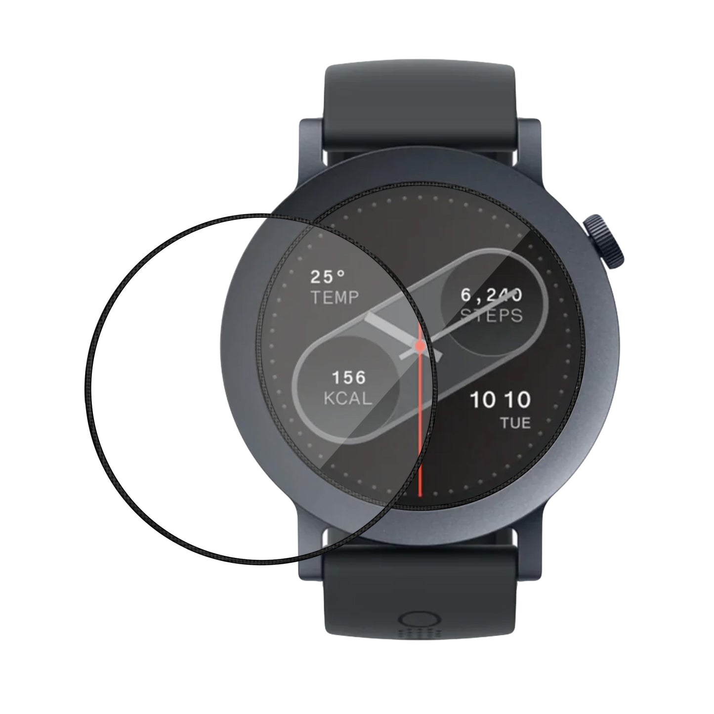 kwmobile 2x Transparente Displayschutzfolie kompatibel mit CMF by Nothing Watch Pro 2 (D398) Folie - Schutzfolie für Fitness Tracker - robuster Displayschutz Transparent  