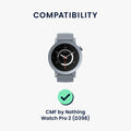 kwmobile Displayschutzfolie kompatibel mit CMF by Nothing Watch Pro 2 Folie Schutzfolie für Fitness Tracker robuster Displayschutz