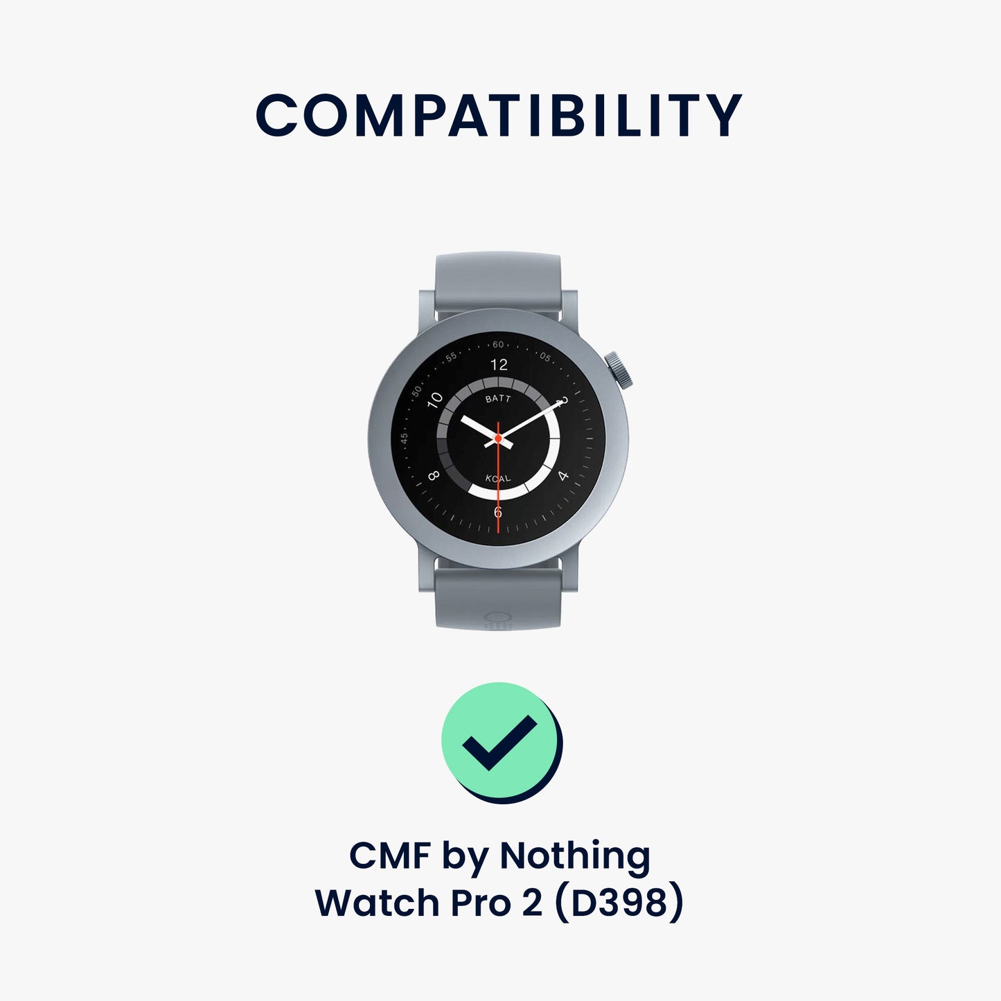 kwmobile Displayschutzfolie kompatibel mit CMF by Nothing Watch Pro 2 Folie Schutzfolie für Fitness Tracker robuster Displayschutz