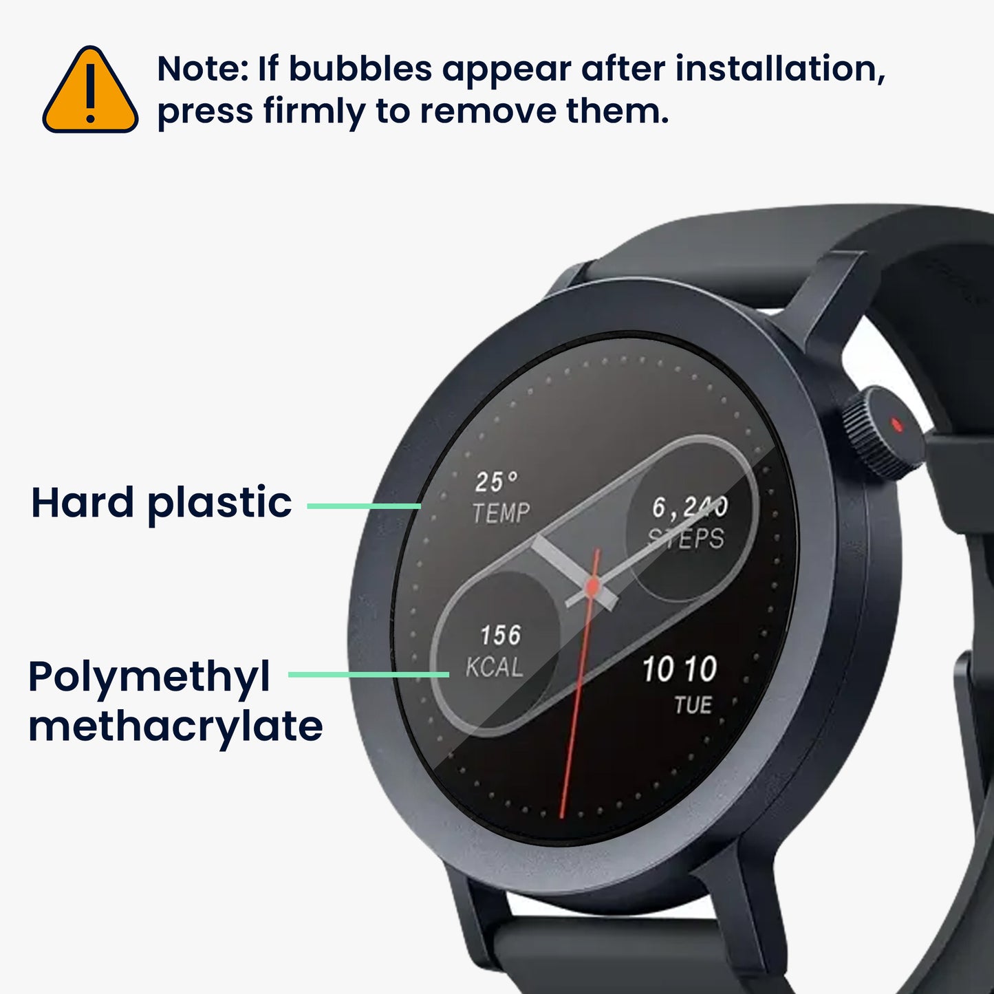 kwmobile Displayschutzfolie kompatibel mit CMF by Nothing Watch Pro 2 Folie Schutzfolie für Fitness Tracker robuster Displayschutz