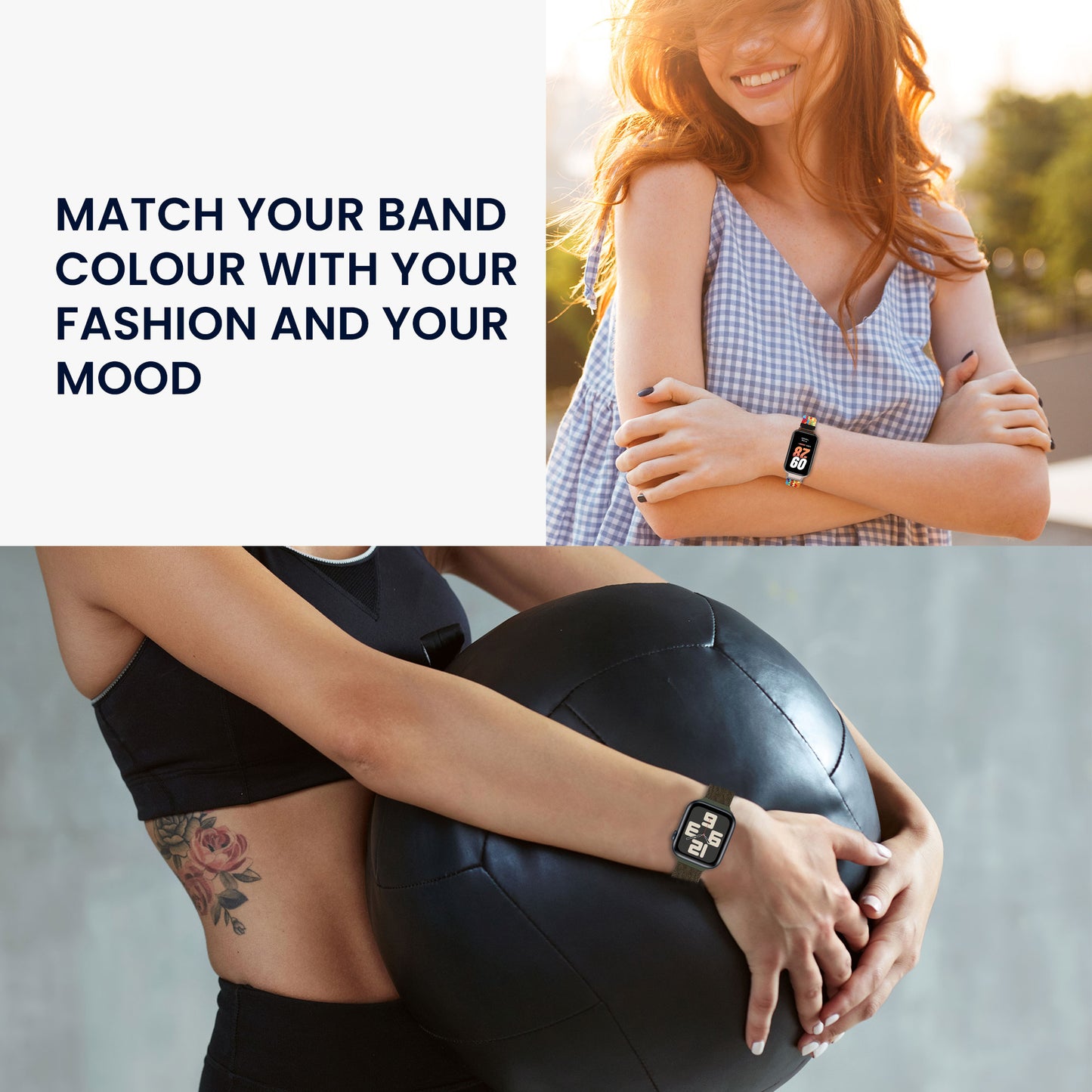 kwmobile Ersatzarmband kompatibel mit Apple Watch SE 44mm iWatch 9/8/7/6/5/4/3 44mm Armband mit Magnetverschluss