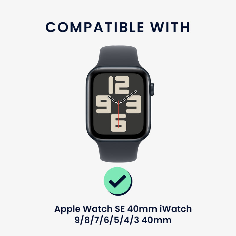 kwmobile Ersatzarmband kompatibel mit Apple Watch SE 40mm iWatch 9/8/7/6/5/4/3 40mm Armband