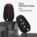 kwmobile Autoschlüssel Schutzhülle kompatibel mit Peugeot Citroen 3-Tasten Smartkey Autoschlüssel (nur Keyless Go) Hülle