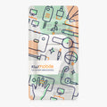 kwmobile 2-in1 Hülle kompatibel mit Apple Airpods 1 & 2 - Kopfhörer Case kompatibel mit Airtag - Schutzhülle mit Karabiner