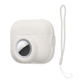 kwmobile 2-in1 Hülle kompatibel mit Apple Airpods Pro 2 - Kopfhörer Case kompatibel mit Airtag - Schutzhülle mit Karabiner