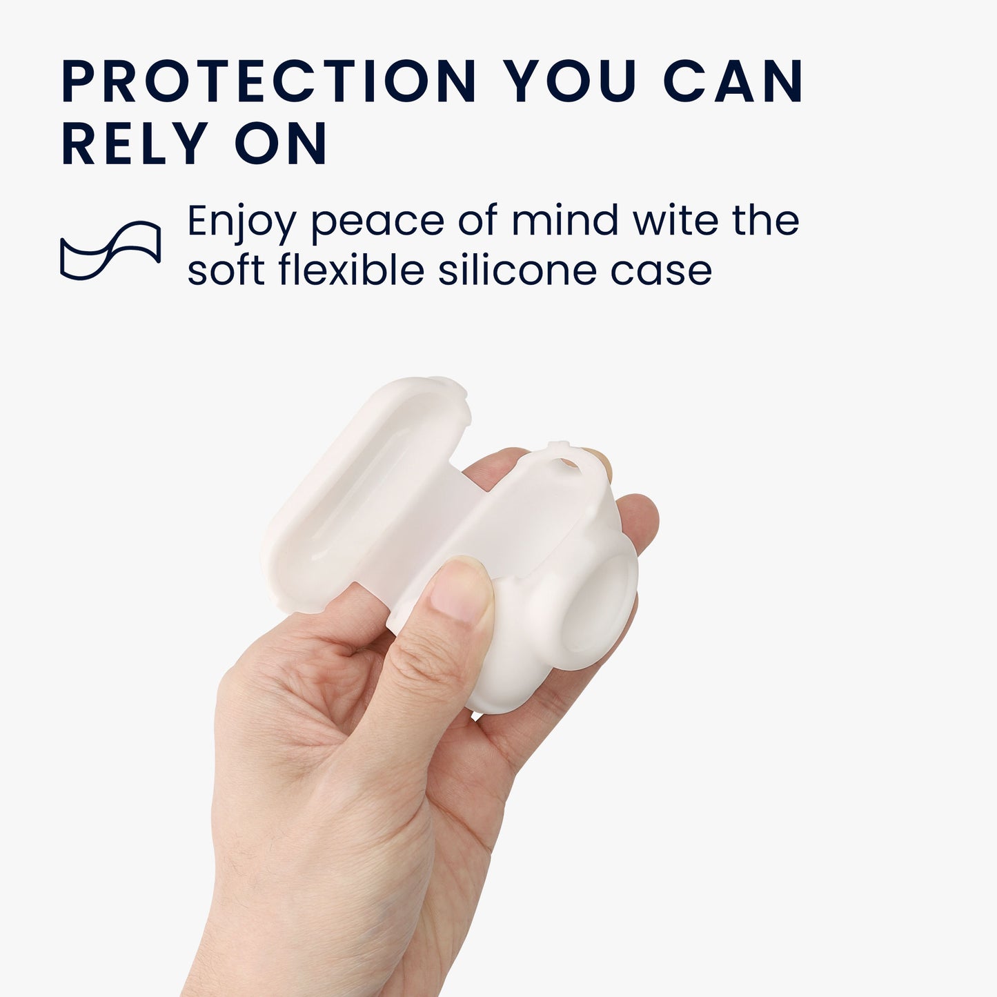 kwmobile 2-in1 Hülle kompatibel mit Apple Airpods Pro 2 - Kopfhörer Case kompatibel mit Airtag - Schutzhülle mit Karabiner
