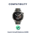 kwmobile Uhrenarmband für Huami Amazfit Balance A2286 Armband Fitnesstracker Band Set Ersatzarmband Smartwatch