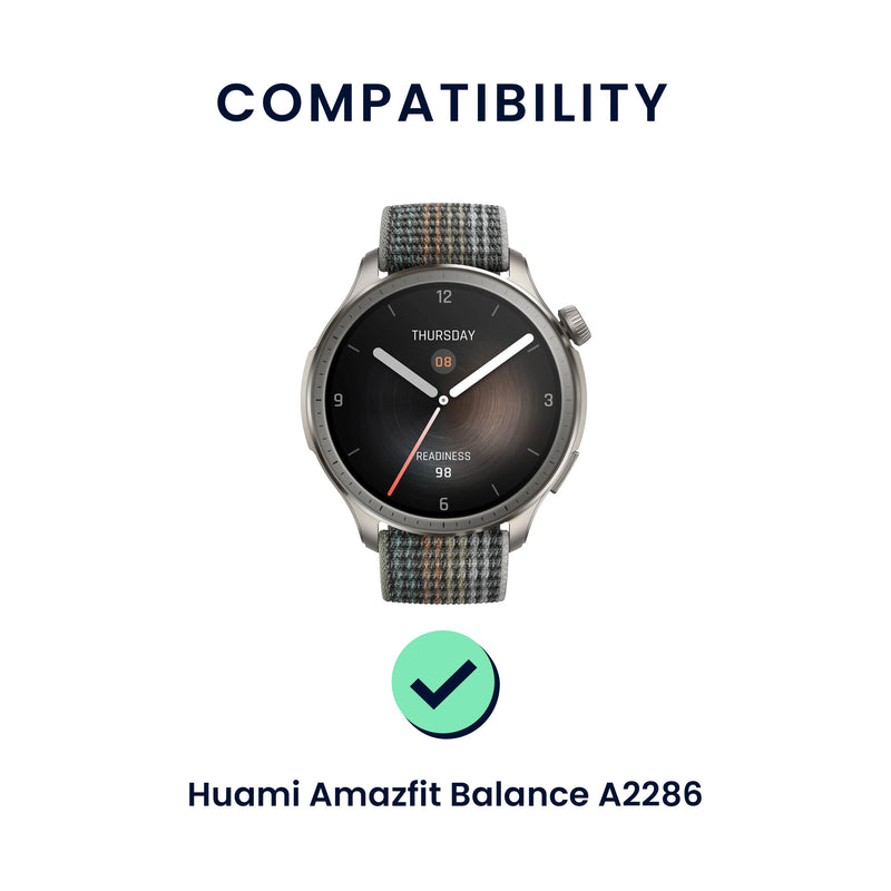 kwmobile Uhrenarmband für Huami Amazfit Balance A2286 Armband Fitnesstracker Band Set Ersatzarmband Smartwatch
