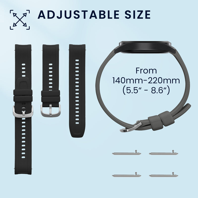 kwmobile Uhrenarmband für Huami Amazfit Balance A2286 Armband Fitnesstracker Band Set Ersatzarmband Smartwatch