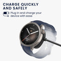 kwmobile USB Kabel Charger kompatibel mit Huami Amazfit Balance A2286 / Balance 2 A2429 / T-Rex 3 / Helio Strap Ladekabel - Smart Watch Ersatzkabel - Fitnesstracker Aufladekabel
