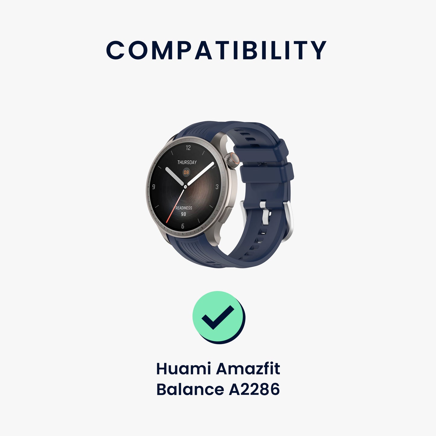 kwmobile USB Kabel Charger kompatibel mit Huami Amazfit Balance A2286 / Balance 2 A2429 / T-Rex 3 / Helio Strap Ladekabel - Smart Watch Ersatzkabel - Fitnesstracker Aufladekabel