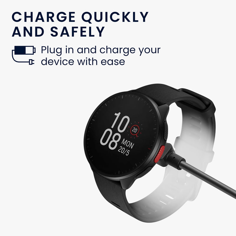 kwmobile USB Kabel Charger kompatibel mit Polar Ignite 3 / Pacer / Pacer Pro / Vantage V3 / Vantage M3 Ladekabel Smart Watch Ersatzkabel Fitnesstracker Aufladekabel