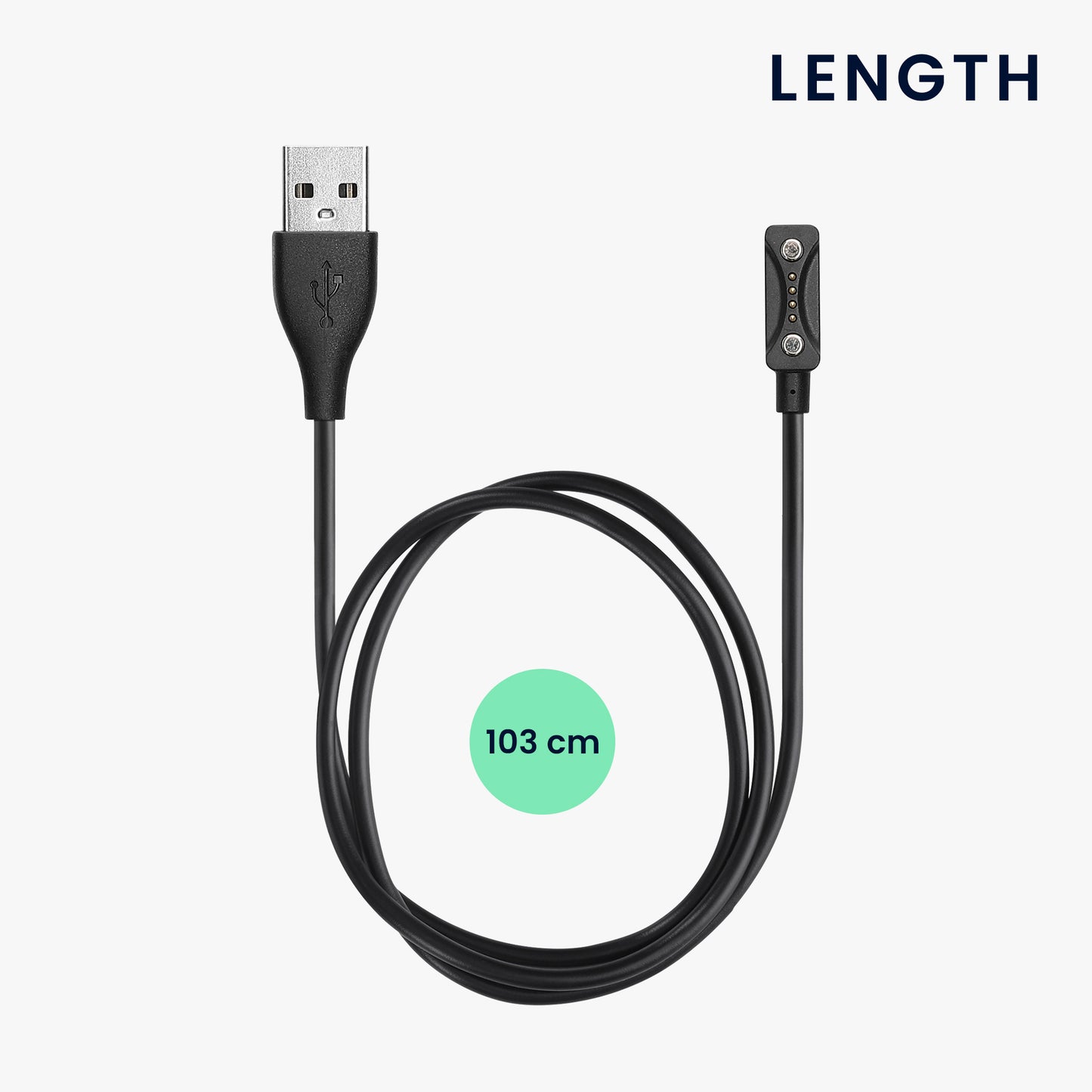 kwmobile USB Kabel Charger kompatibel mit Polar Ignite 3 / Pacer / Pacer Pro / Vantage V3 / Vantage M3 Ladekabel Smart Watch Ersatzkabel Fitnesstracker Aufladekabel