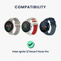 kwmobile USB Kabel Charger kompatibel mit Polar Ignite 3 / Pacer / Pacer Pro / Vantage V3 / Vantage M3 Ladekabel Smart Watch Ersatzkabel Fitnesstracker Aufladekabel