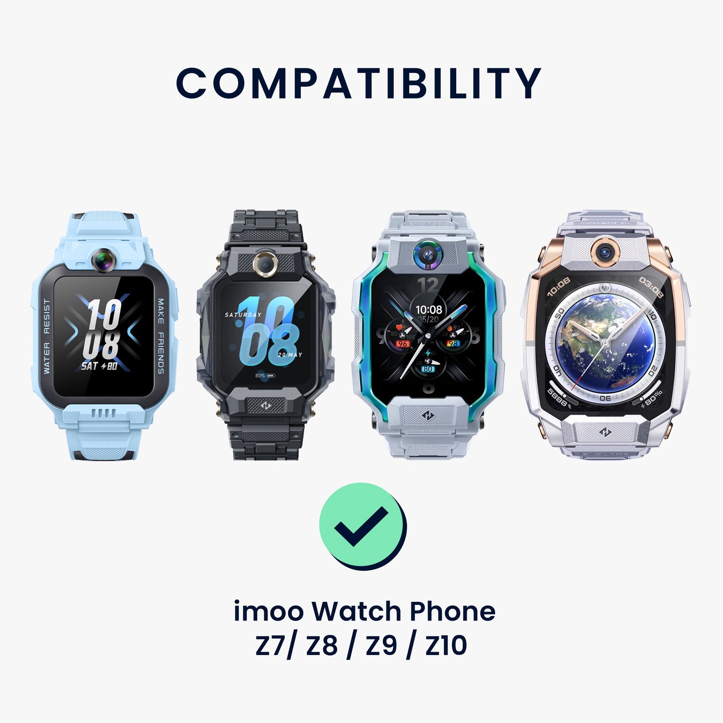 kwmobile USB Kabel Charger kompatibel mit imoo Watch Phone Z7 / Z8 / Z9 / Z10 Ladekabel Smart Watch Ersatzkabel Fitnesstracker Aufladekabel