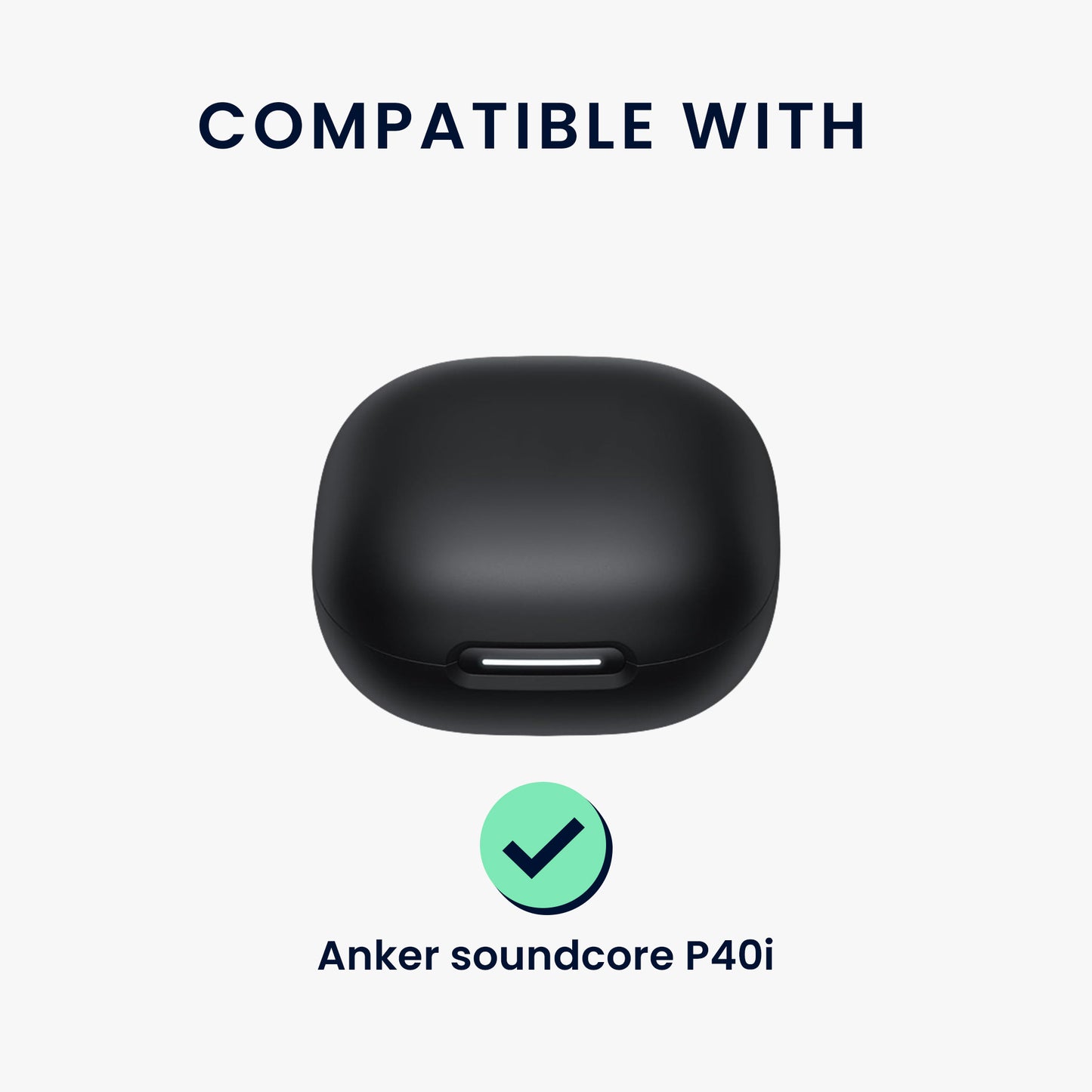 kwmobile Case für Anker soundcore P40i Hülle - Kopfhörer Schutzhülle mit Karabiner