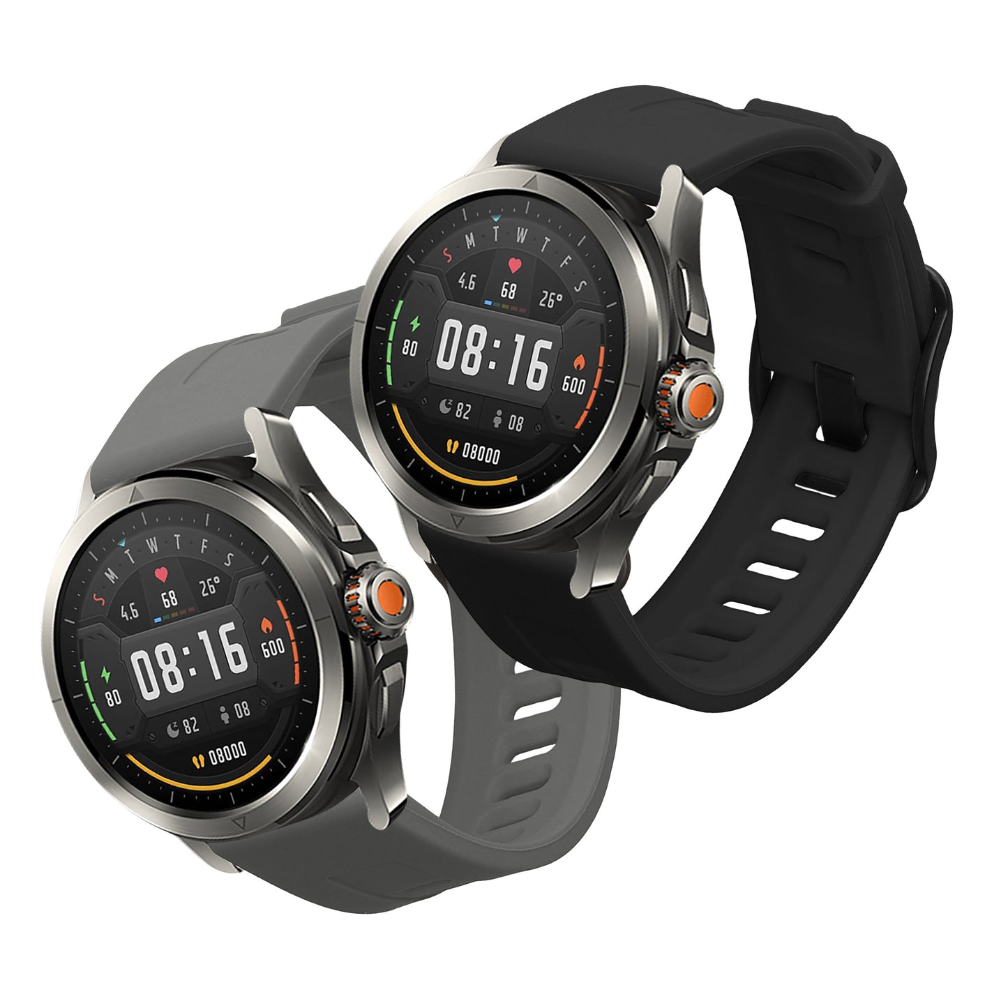 kwmobile Uhrenarmband für Xiaomi Watch S4 / S4 Sport / S3 / S2 / Watch S1 Active / Watch 5 Active Armband Fitnesstracker Band Set Ersatzarmband Smartwatch