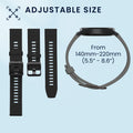 kwmobile Uhrenarmband für Xiaomi Watch S4 / S4 Sport / S3 / S2 / Watch S1 Active / Watch 5 Active Armband Fitnesstracker Band Set Ersatzarmband Smartwatch
