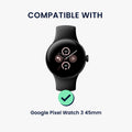 kwmobile Adapter mit 22mm Bandbreite kompatibel mit Google Pixel Watch 3 45mm / Watch 4 45mm Uhrenarmband Anschlussadapter Set