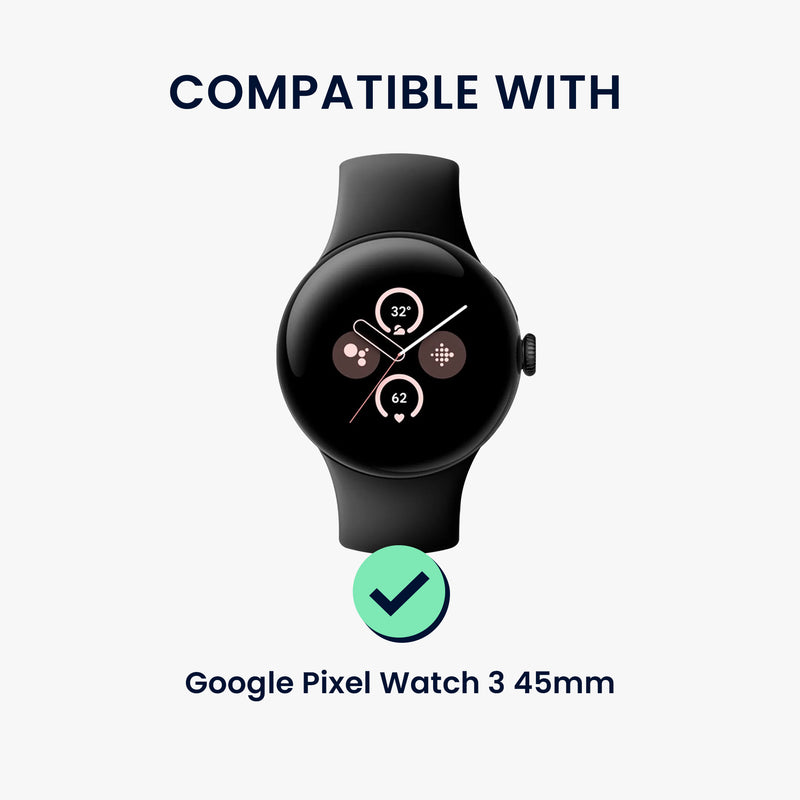 kwmobile Adapter mit 22mm Bandbreite kompatibel mit Google Pixel Watch 3 45mm / Watch 4 45mm Uhrenarmband Anschlussadapter Set