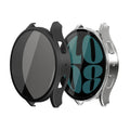 kwmobile Rundum Cover kompatibel mit Samsung Galaxy Watch 6 Hülle Fullbody Fitnesstracker Privatsphäre Case Set aus Glas