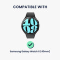 kwmobile Rundum Cover kompatibel mit Samsung Galaxy Watch 6 Hülle Fullbody Fitnesstracker Privatsphäre Case Set aus Glas