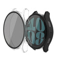 kwmobile Rundum Cover kompatibel mit Samsung Galaxy Watch 6 Hülle Fullbody Fitnesstracker Privatsphäre Case Set aus Glas