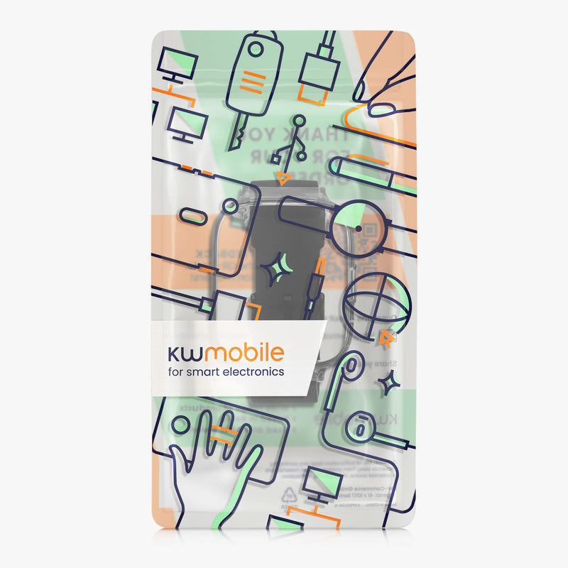 kwmobile Ersatzarmband mit Eckenschutz Hülle kompatibel mit Xiaomi kwmobile Armband
