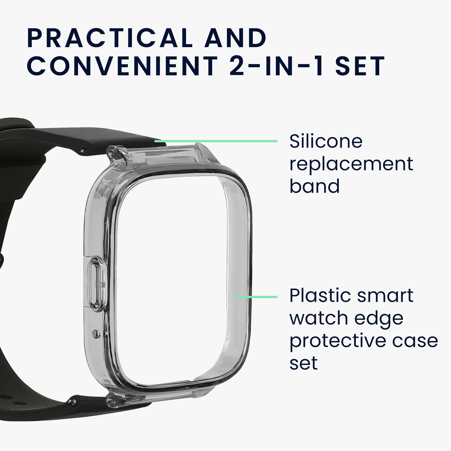 kwmobile Ersatzarmband mit Eckenschutz Hülle kompatibel mit Xiaomi kwmobile Armband