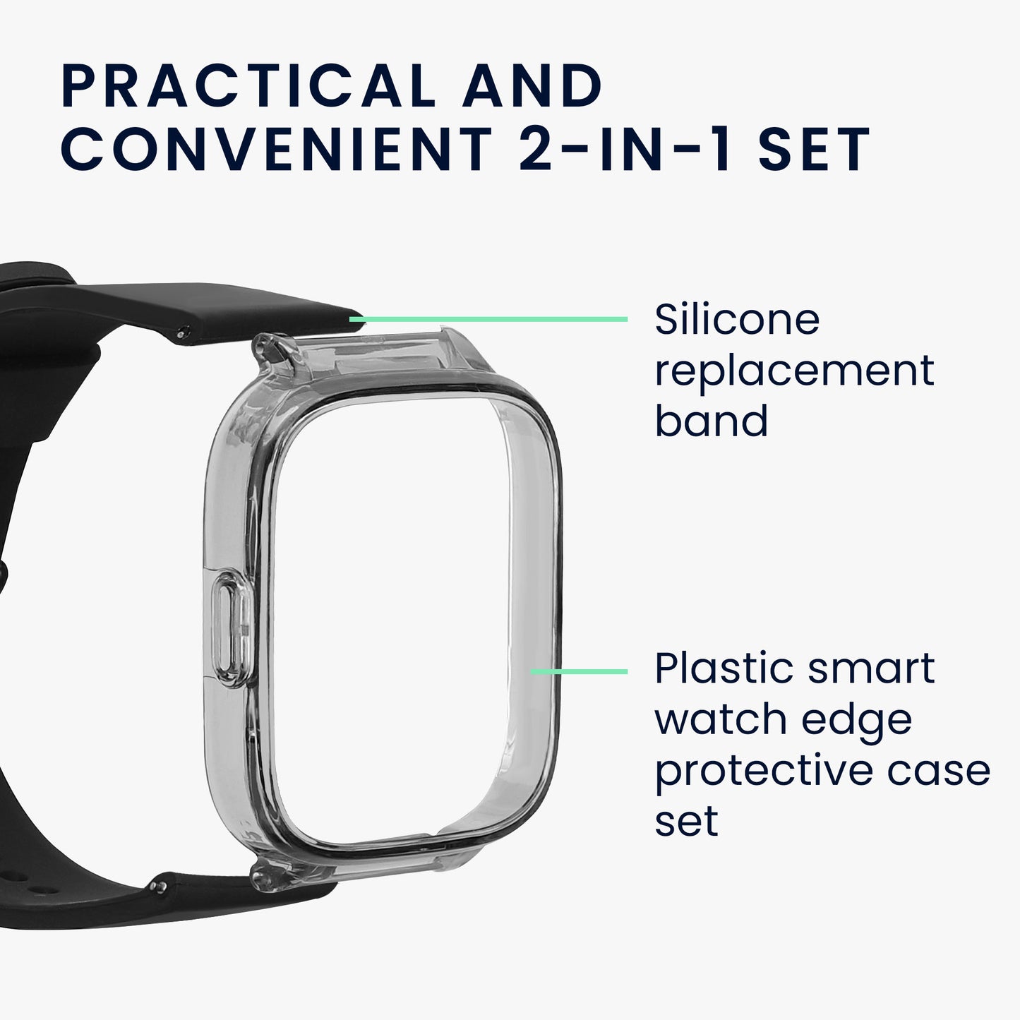 kwmobile Ersatzarmband mit Eckenschutz Hülle kompatibel mit Xiaomi kwmobile Armband