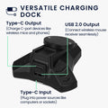 kwmobile Ladestation kompatibel mit Logitech G PRO X Superlight / G Pro Wireless / G903 / G703 / G403 Maus Charging Station Wireless Mouse Charger Dock mit USB Kabel