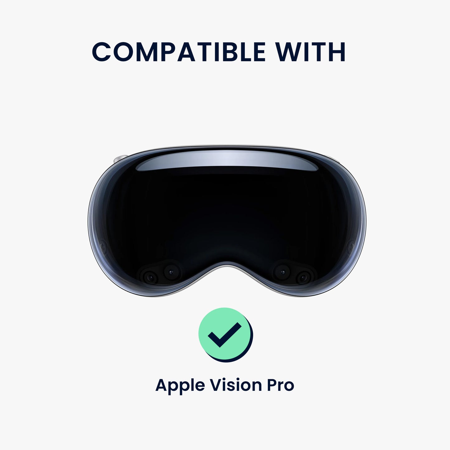 kwmobile Objektivabdeckung kompatibel mit Apple Vision Pro Schutz Cover - VR Brille Objektivschutzhülle staubdicht und kratzfest