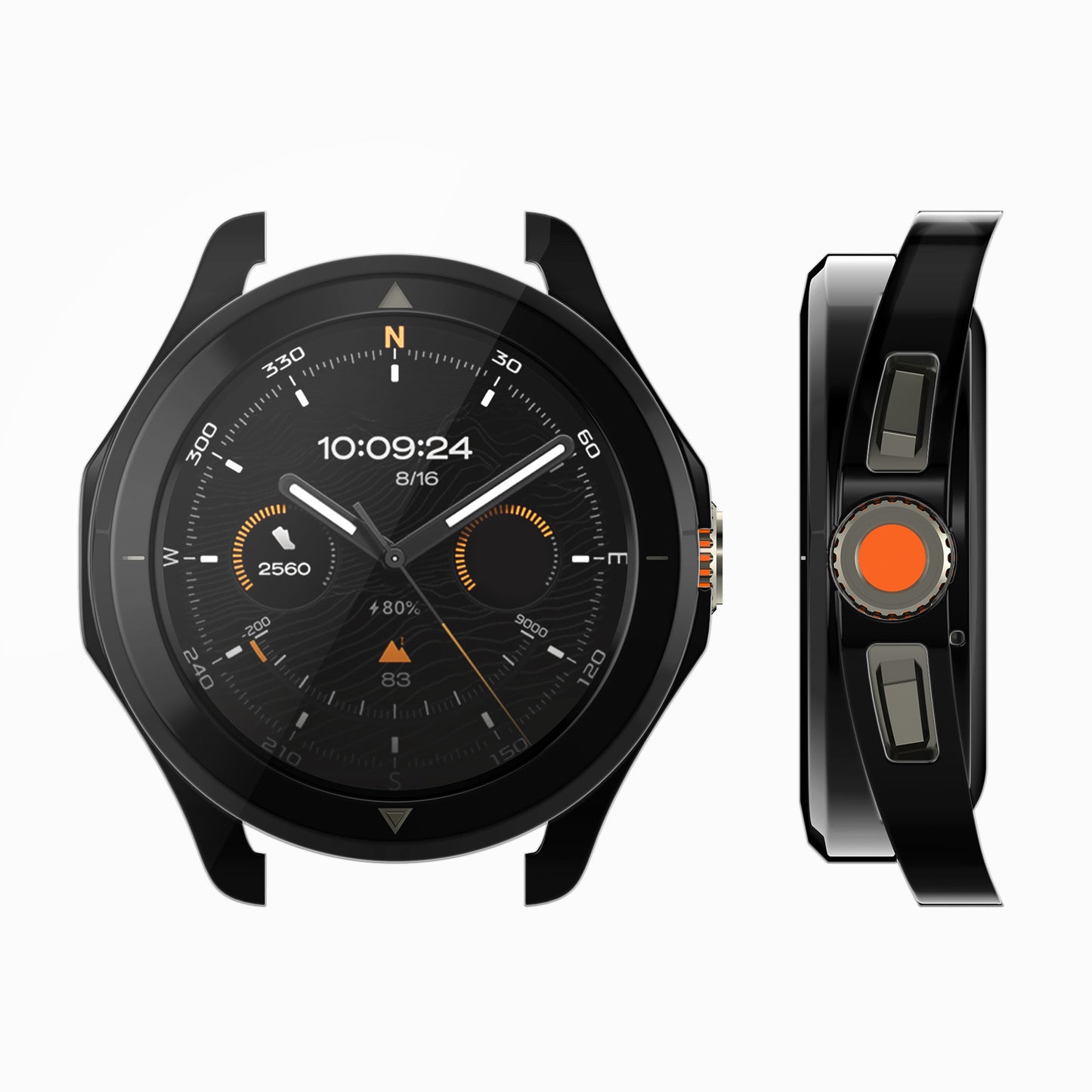 kwmobile Silikon Hülle für Xiaomi Watch S4 Sport Schutzhülle Fullbody Display Cover Set